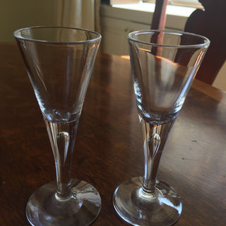 #ShDo 12 Steuben Fluted Red Wine Glasses 