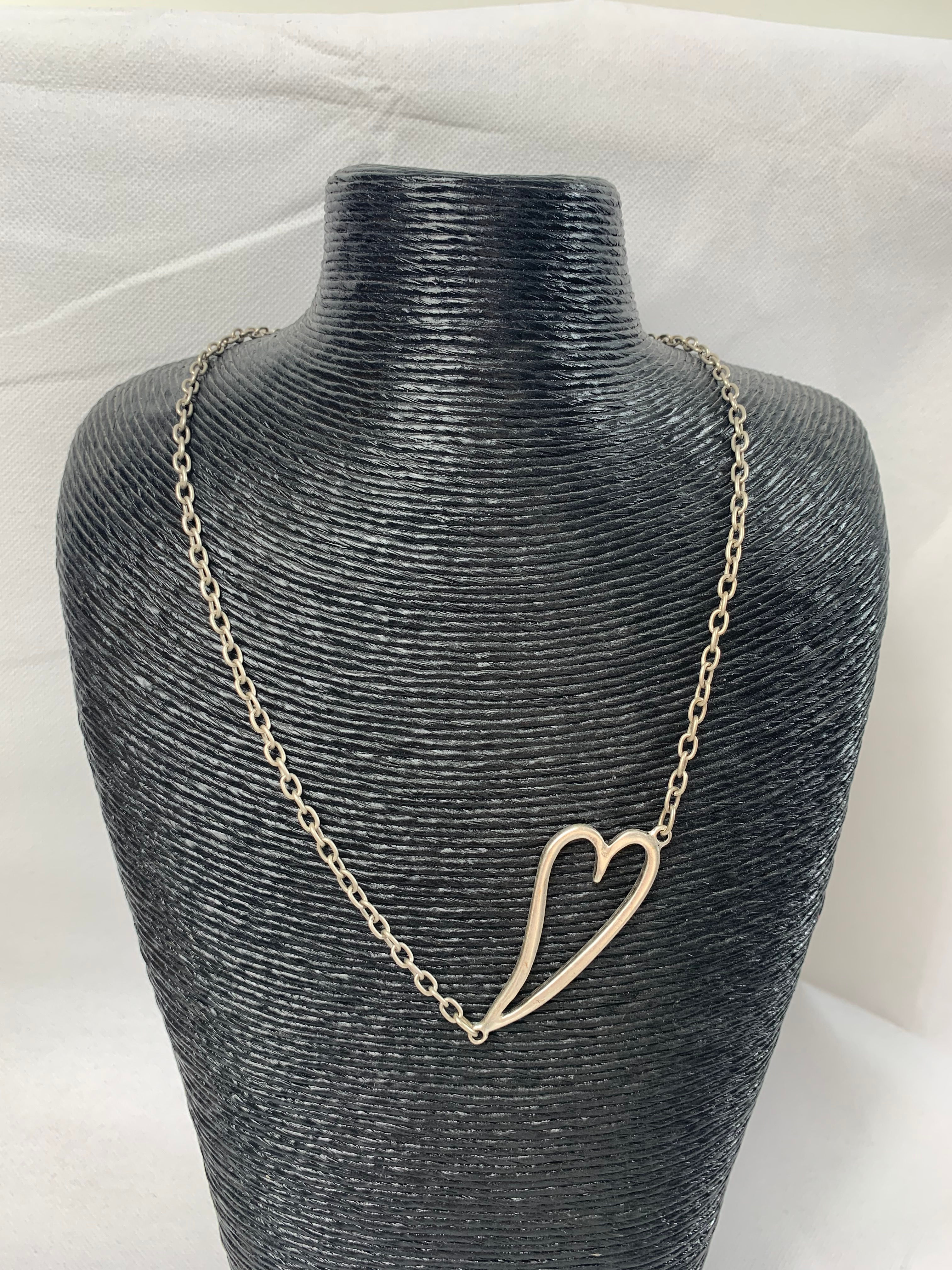 Drop Heart Necklace