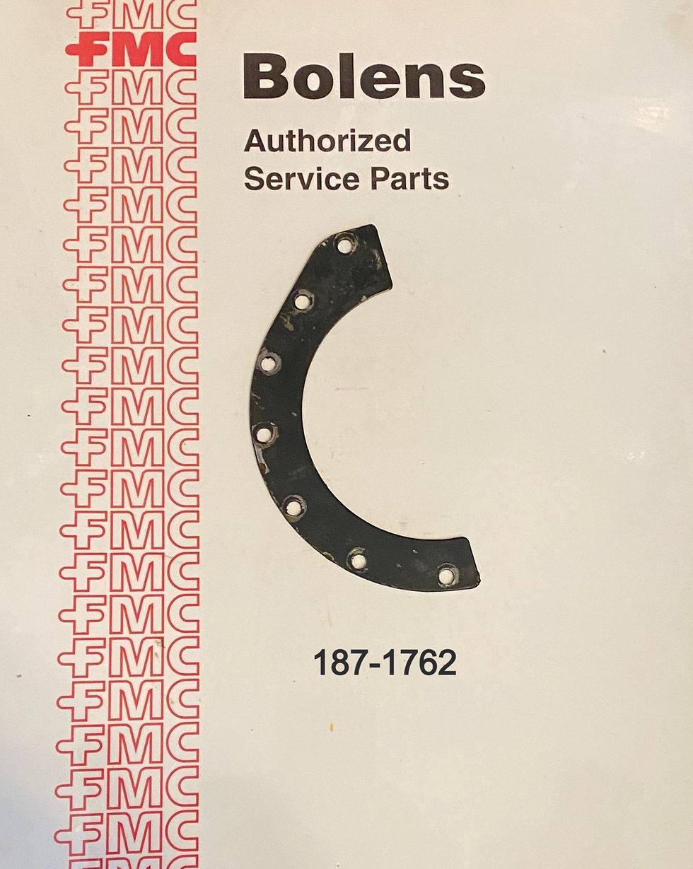 187-1762 Bolens Plate - used