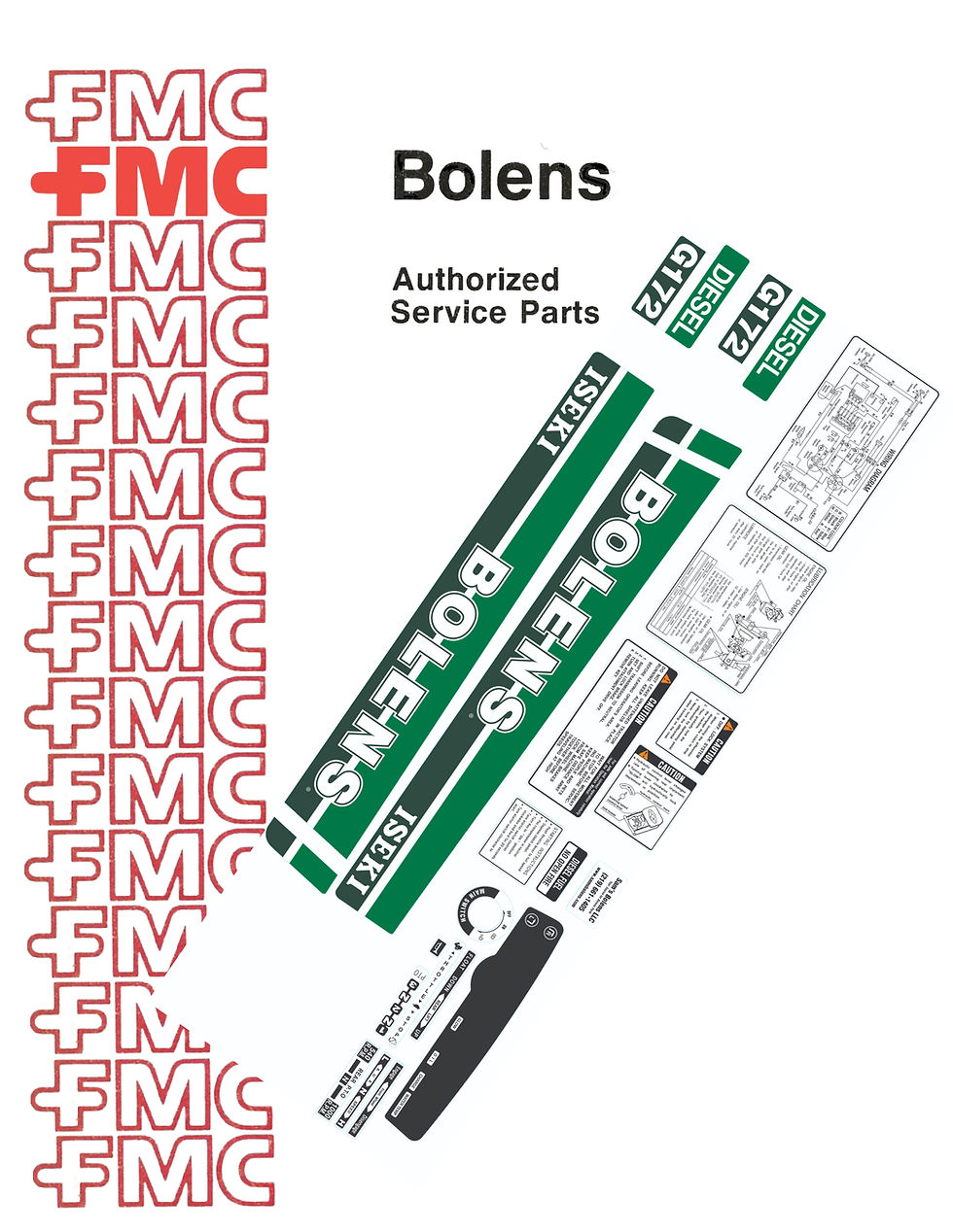G-172 Bolens (TX1500) 2 cylinder Green Set