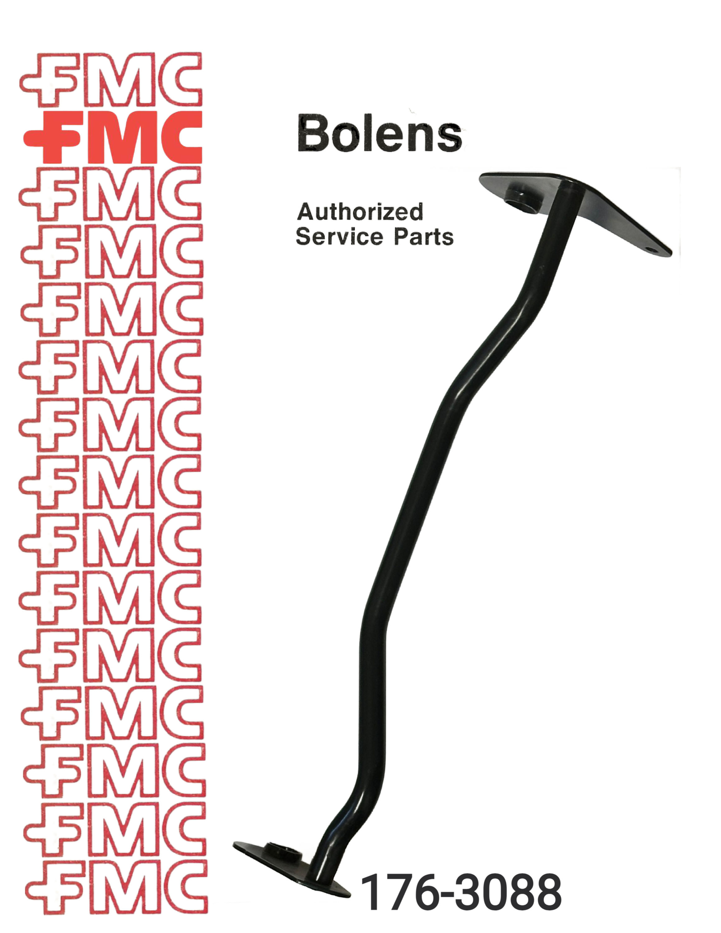 176-3088 Bolens Front Axle Assembly 1763088001