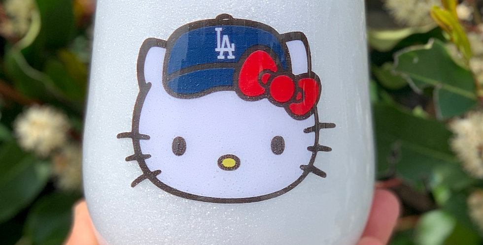 Dodger Blue glitter Epoxy cup