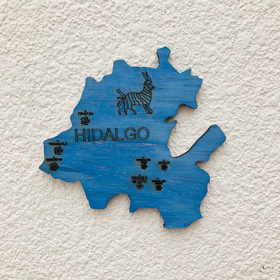 Miniatura: Wooden TM Pueblos Mágicos México con Dibujos - Grande - A Color - 7 colores
