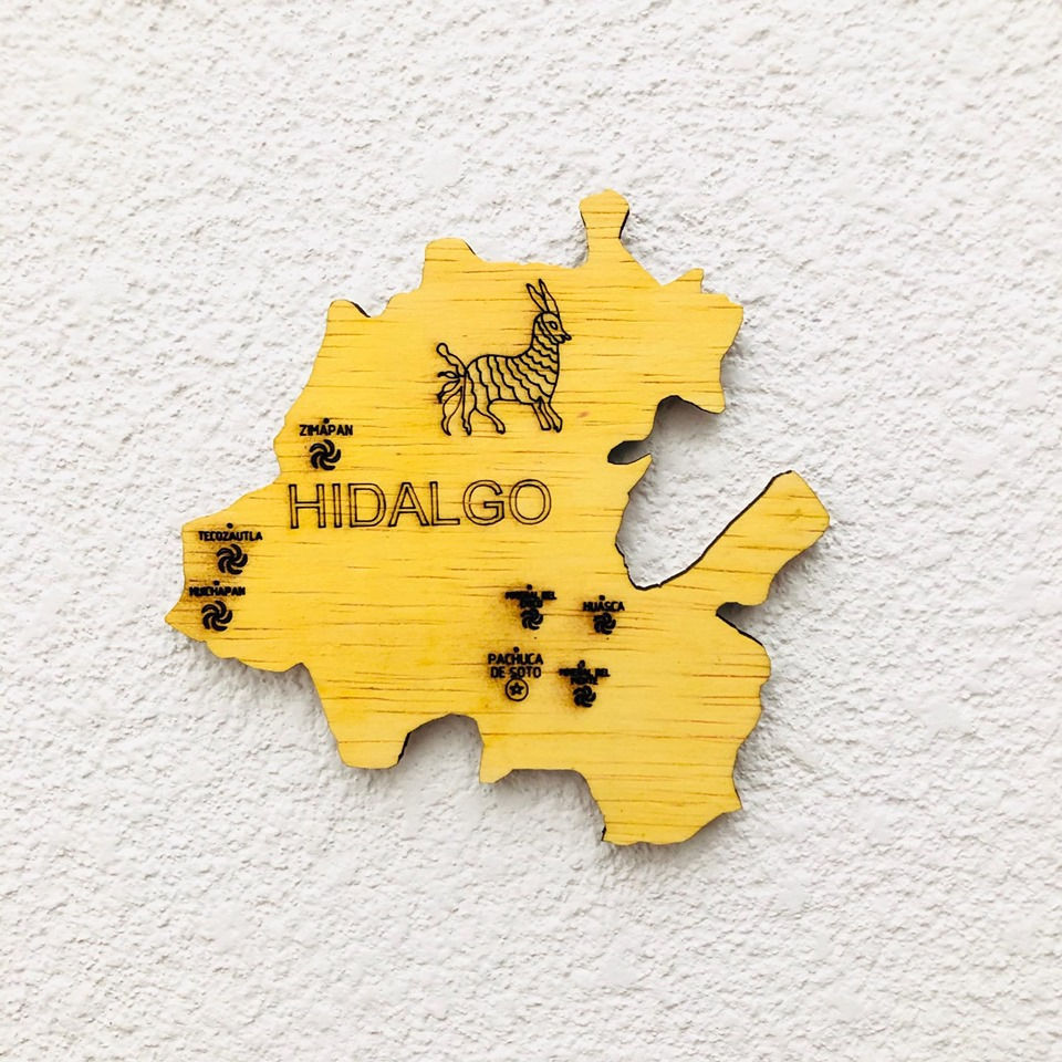 Miniatura: Wooden TM Pueblos Mágicos México con Dibujos - Grande - A Color - 7 colores