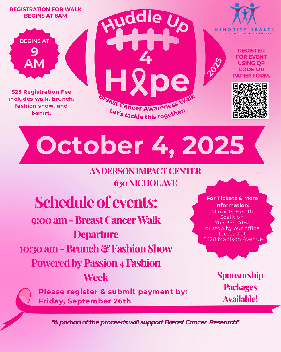 Breast Cancer Awareness Walk, Brunch & Fashion Show - Oct. 4th, 9 AM. In-person Waivers & Registration begins at 8am