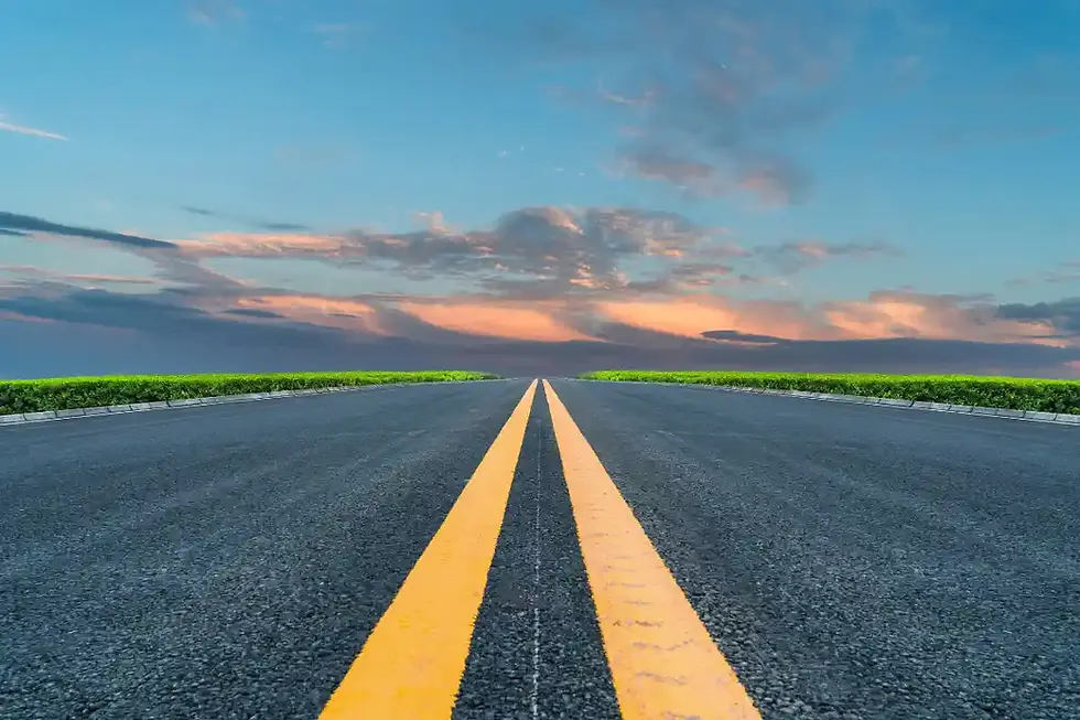 A road leading to the horizon of digital marketing trends
