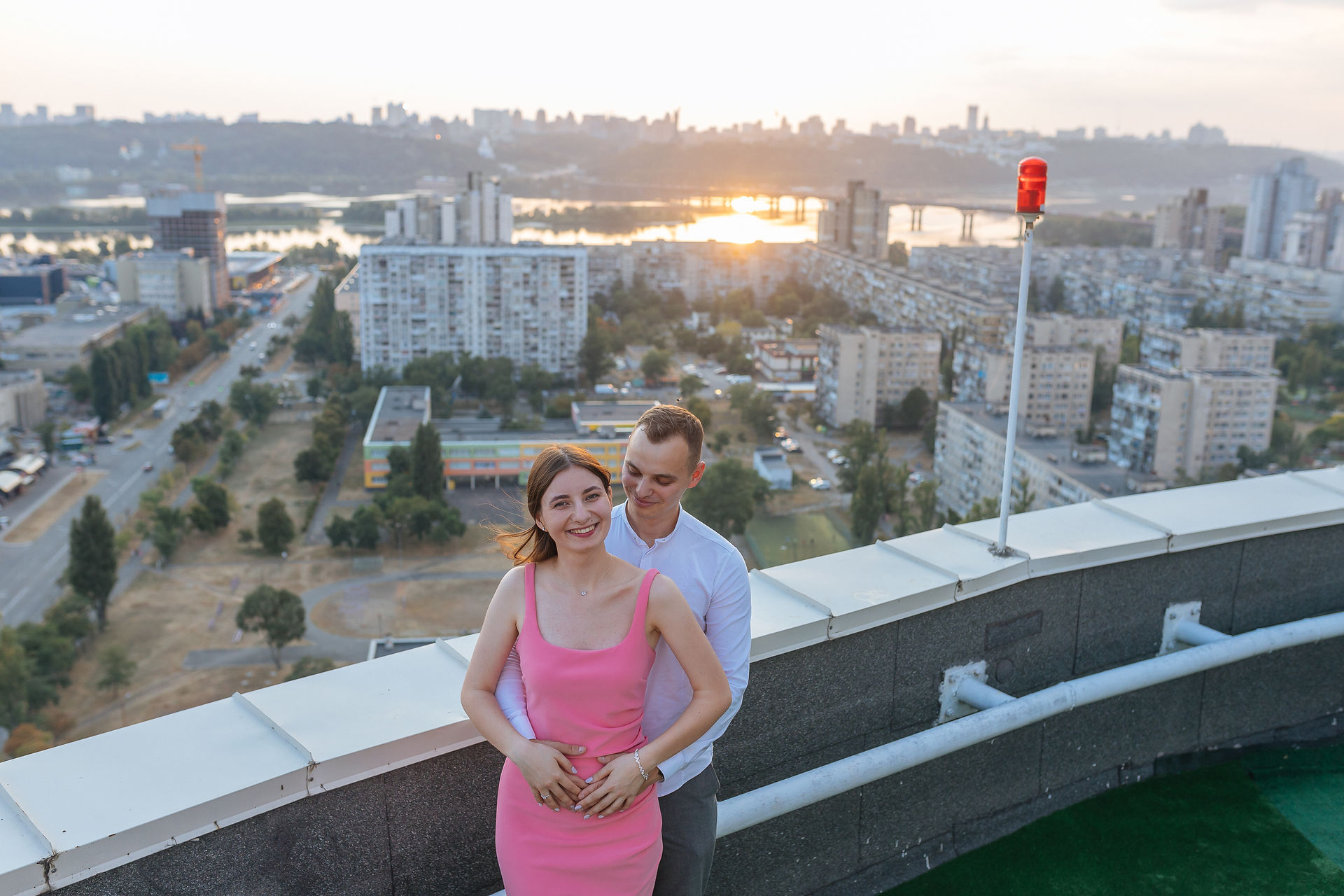 Вечір на даху в Києві