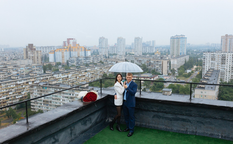 Вечір на даху. Київ. романтик
