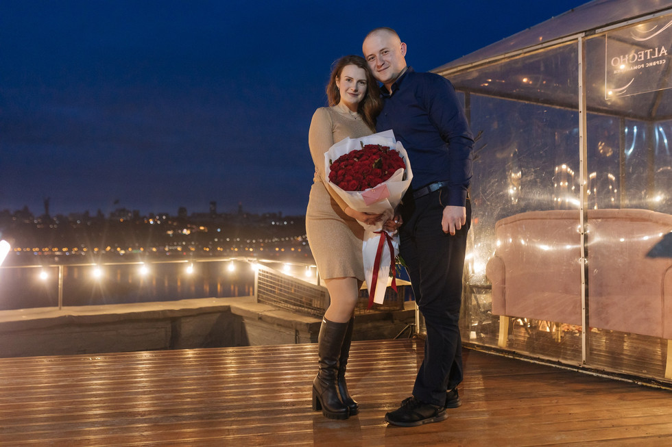 Освідчення на даху. Київ. романтик