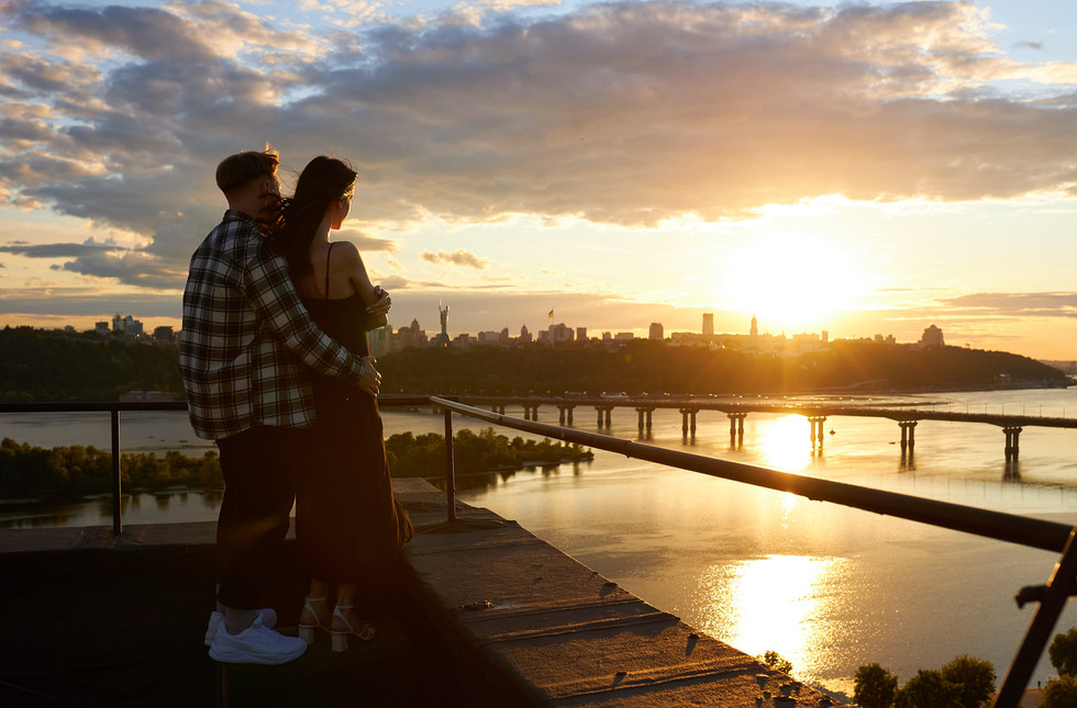 романтичний вечір на даху в Києві