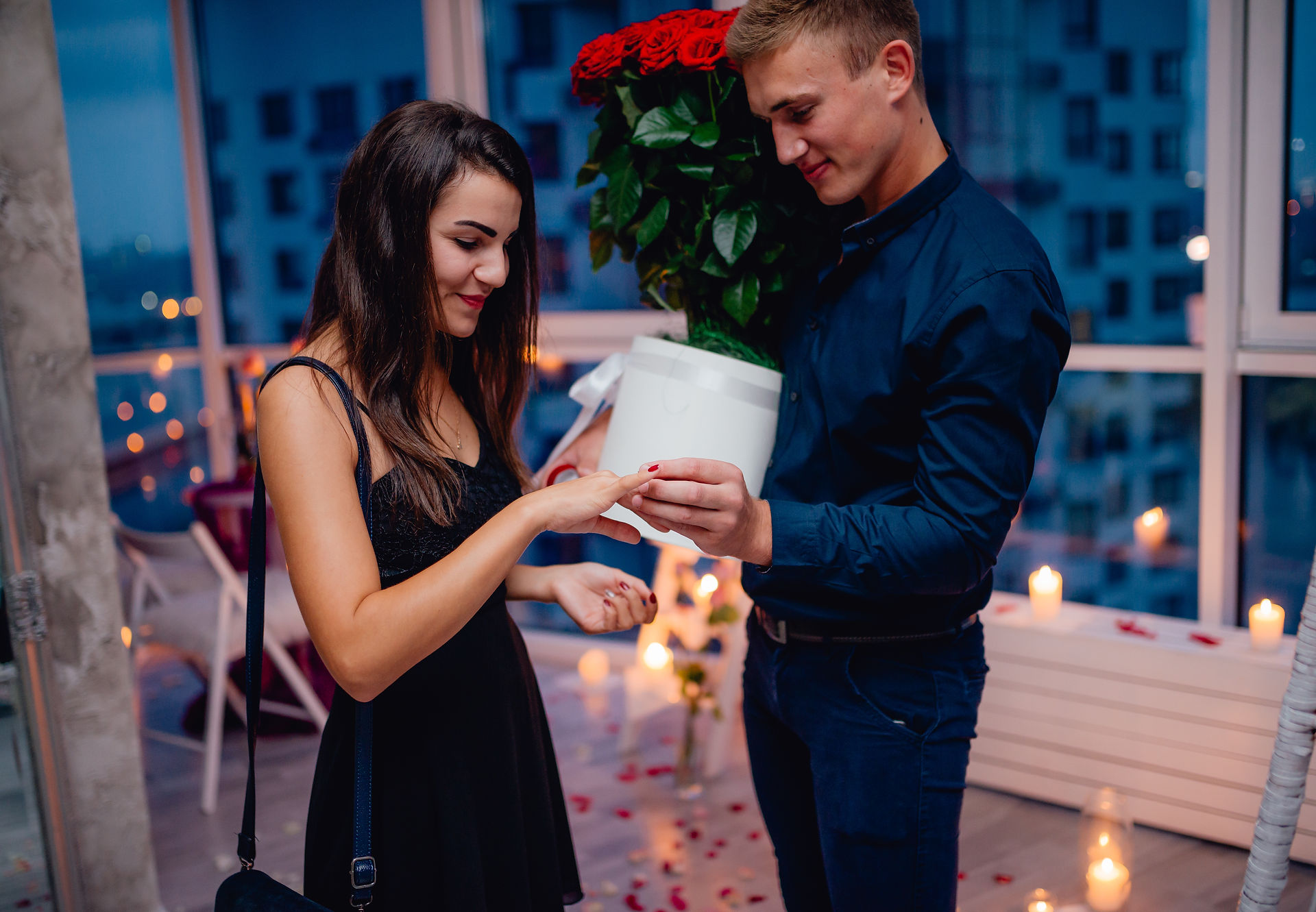 предложение руки и сердца в фотостудии, Киев