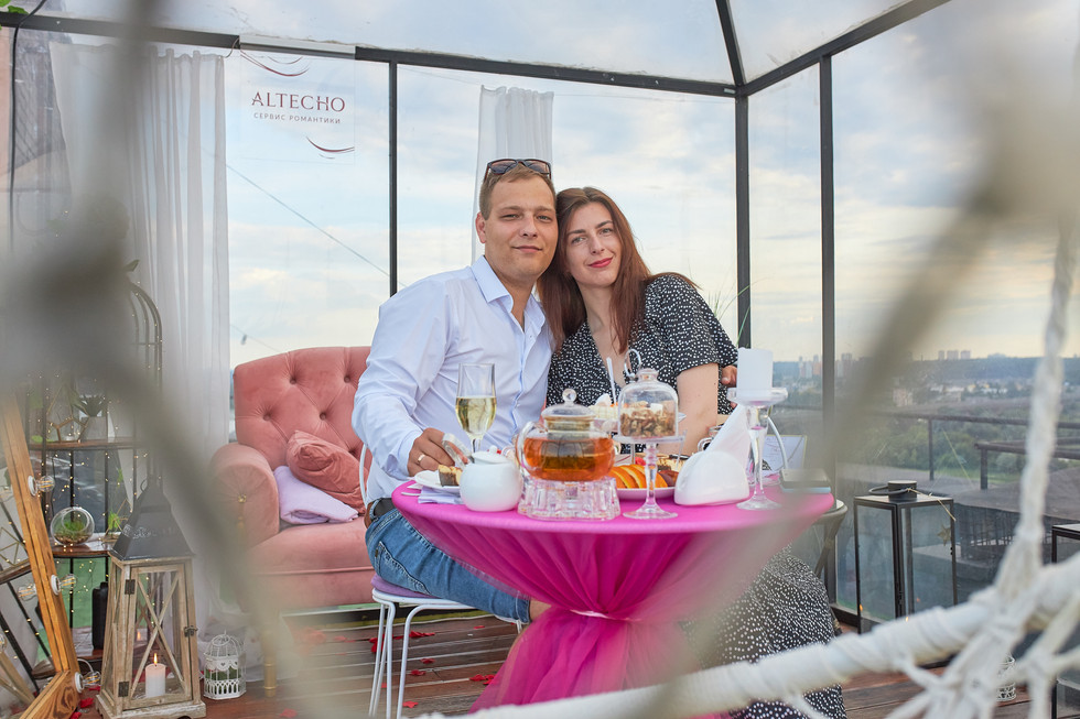 ужин на крыше, Киев, romantic