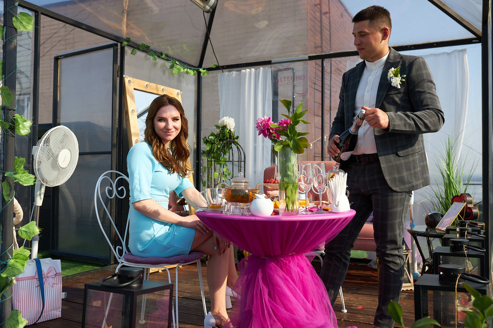 ужин на крыше, Киев, romantic