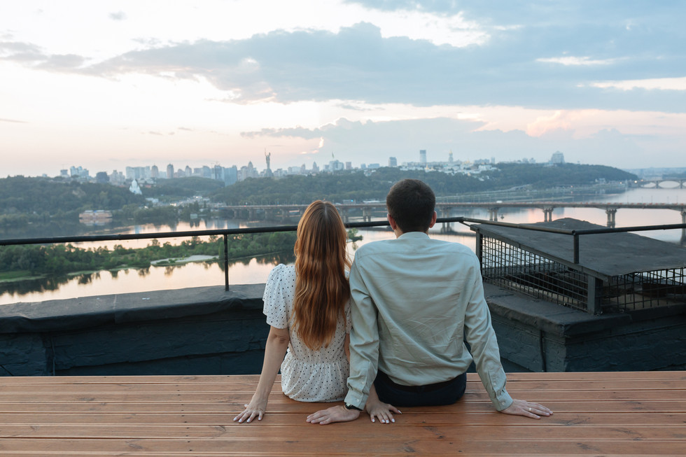 Вечір на даху в Києві