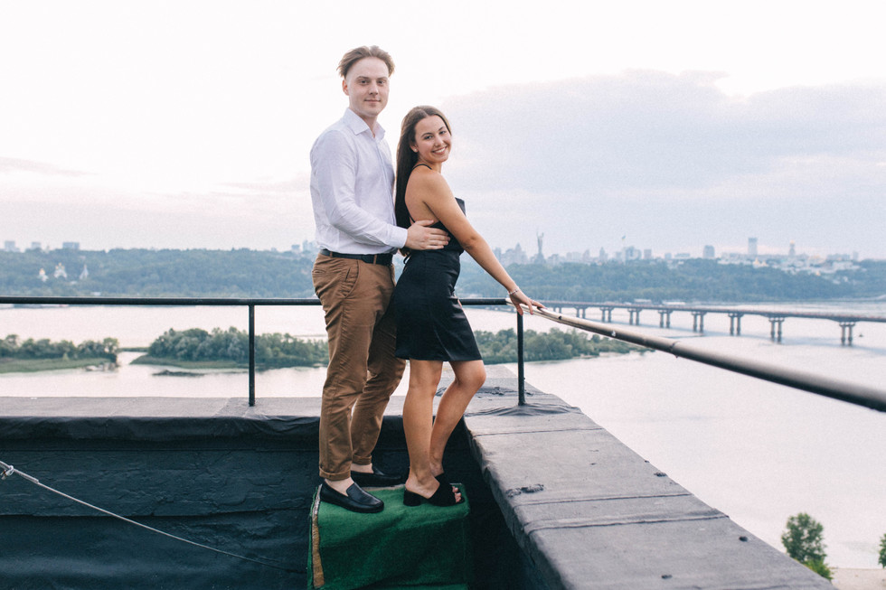 Вечір на даху в Києві