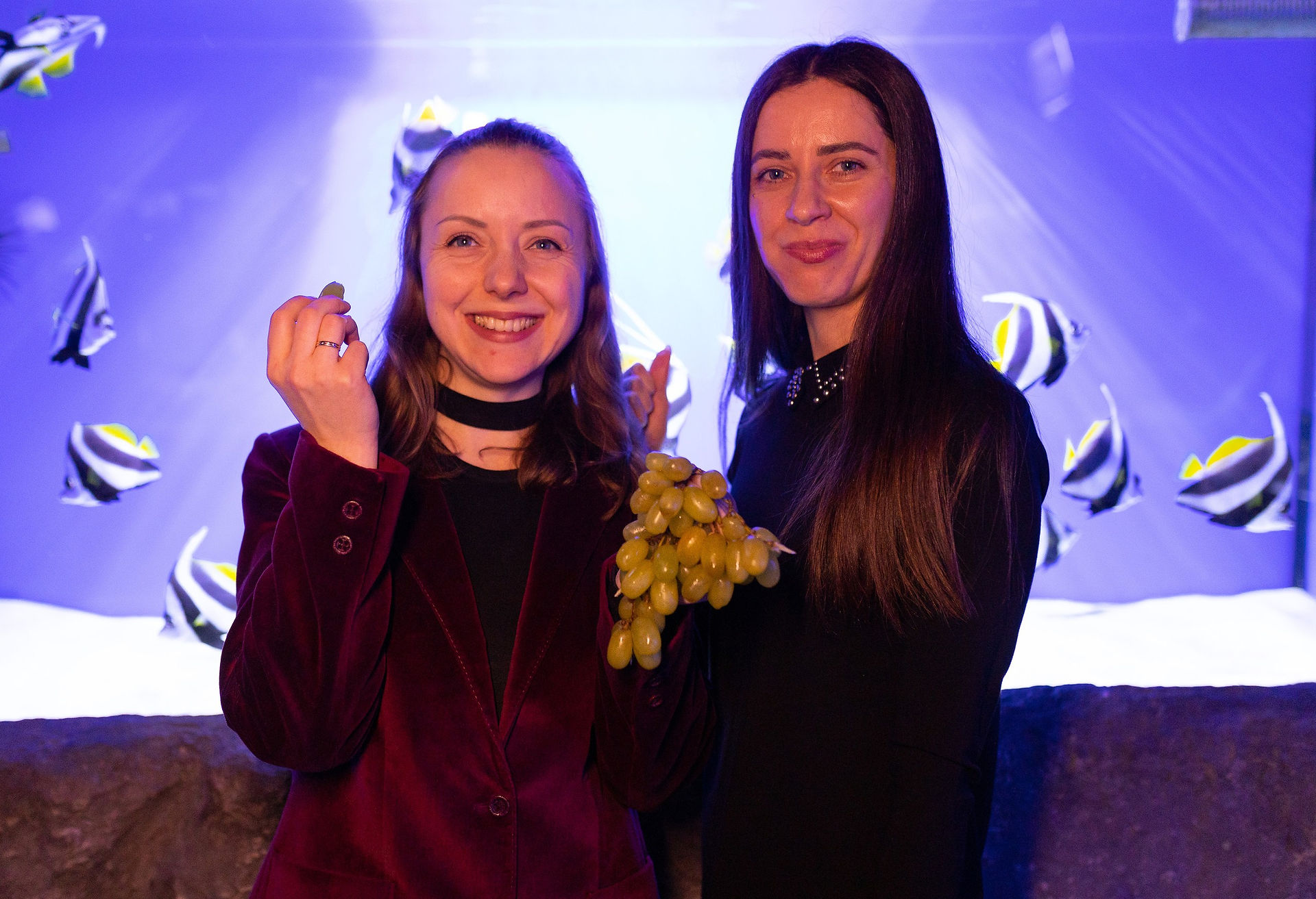 Вечір  в океанаріумі. Київ. романтик