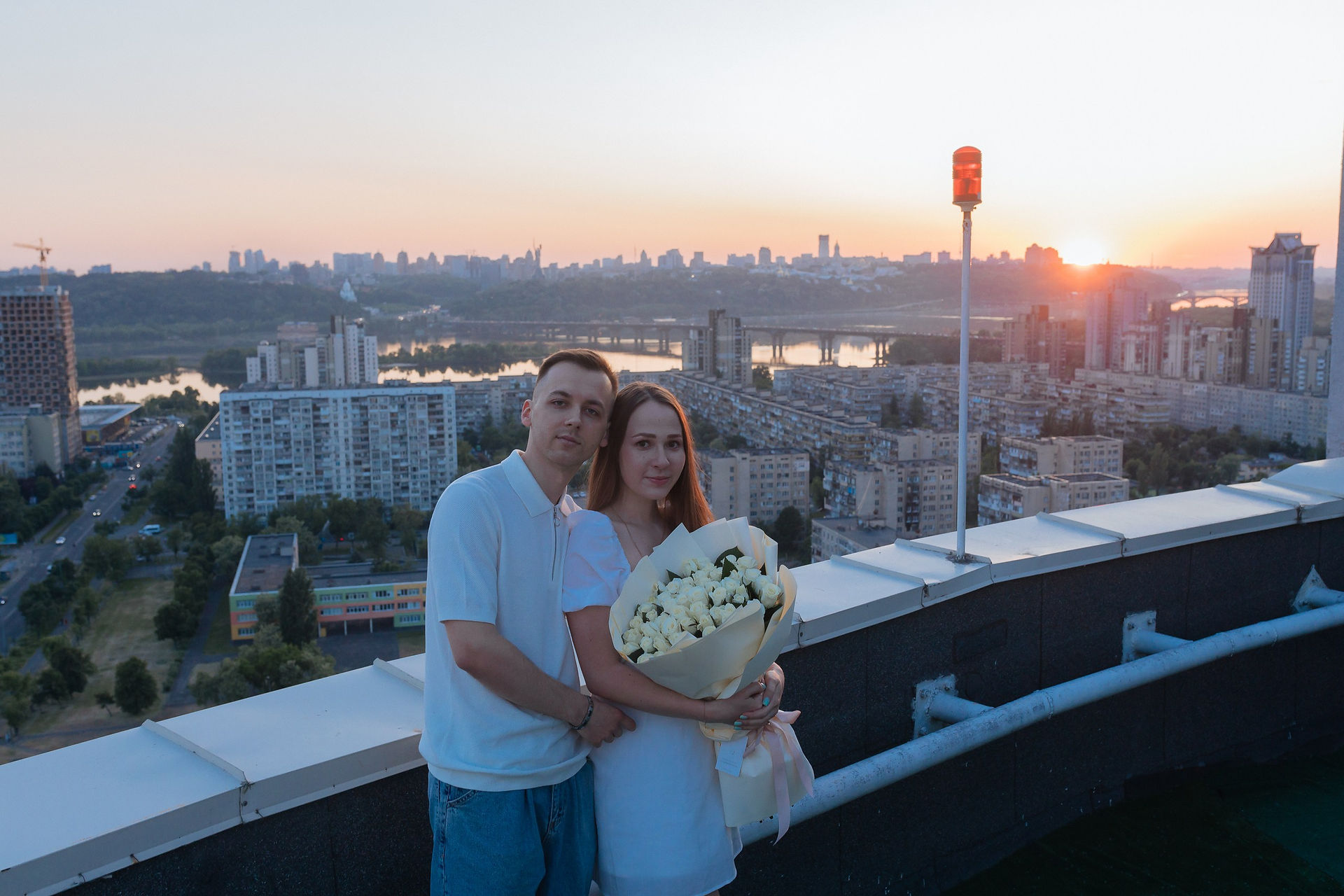 Освідчення на даху. Київ. романтик