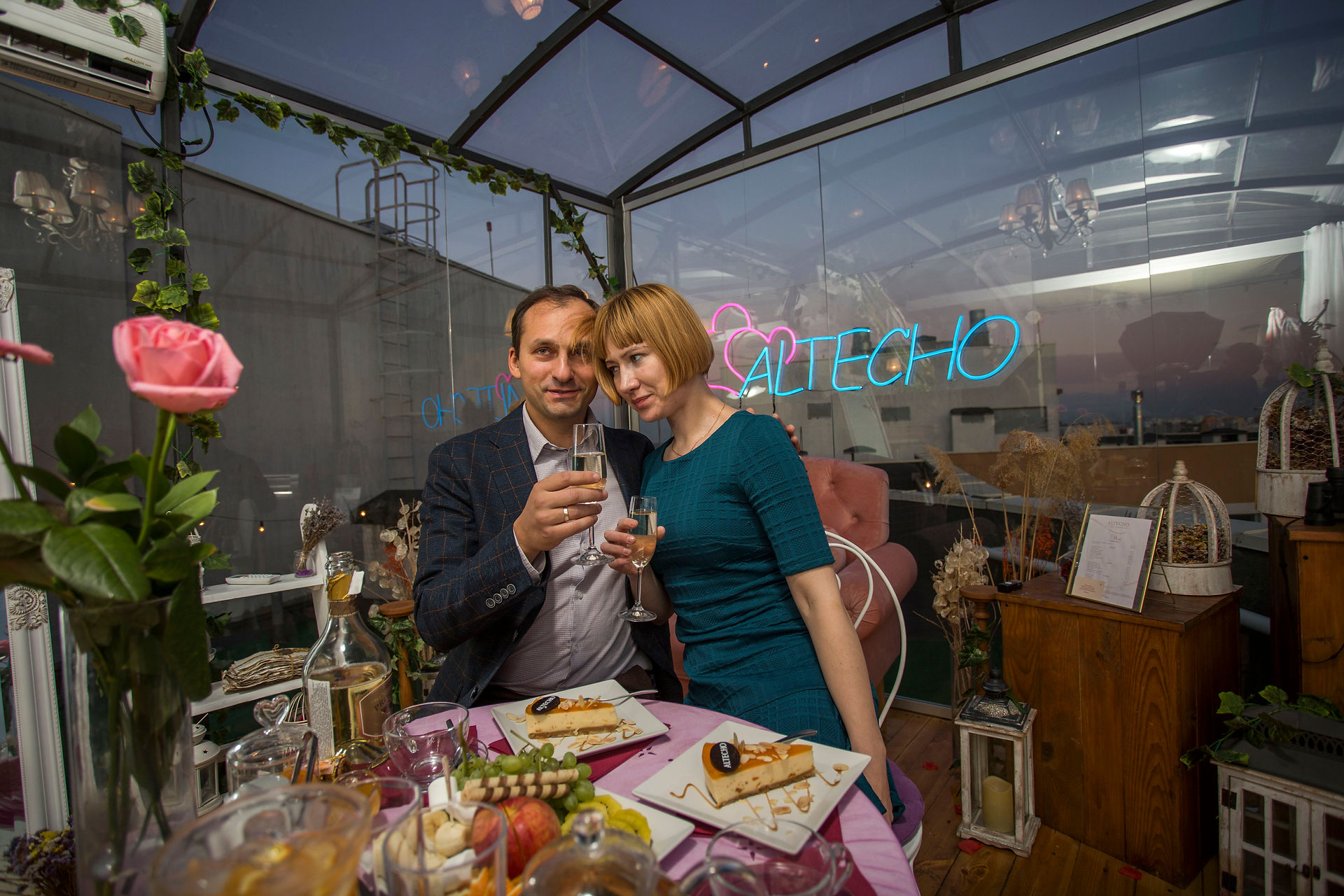 ужин на крыше, Киев, romantic