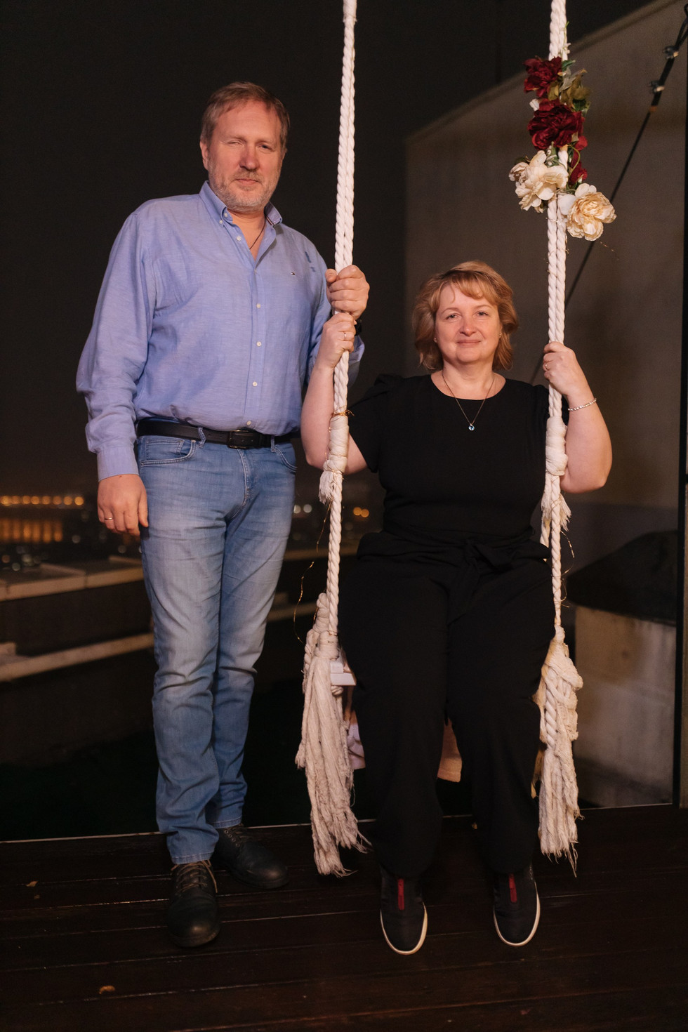 Вечір на даху в Києві