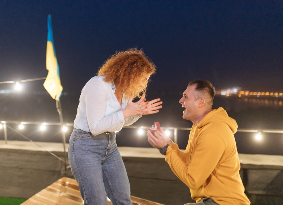 Освідчення на даху. Київ. романтик