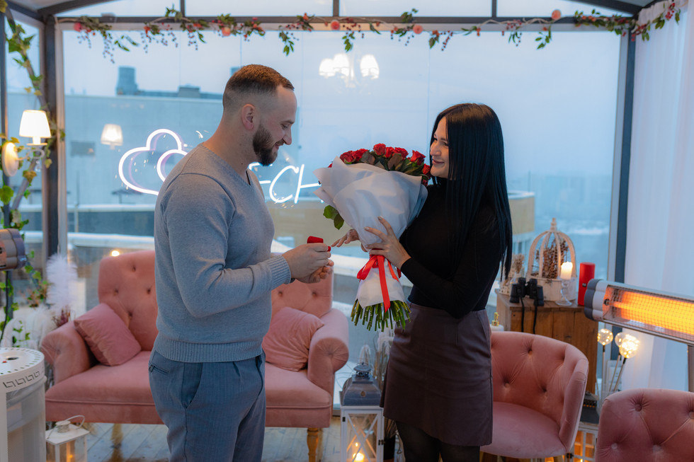 Освідчення на даху. Київ. романтик