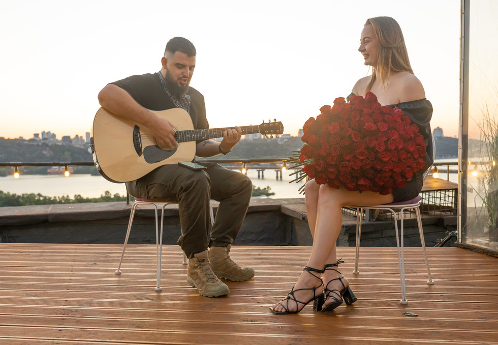 Освідчення на даху. Київ. романтик