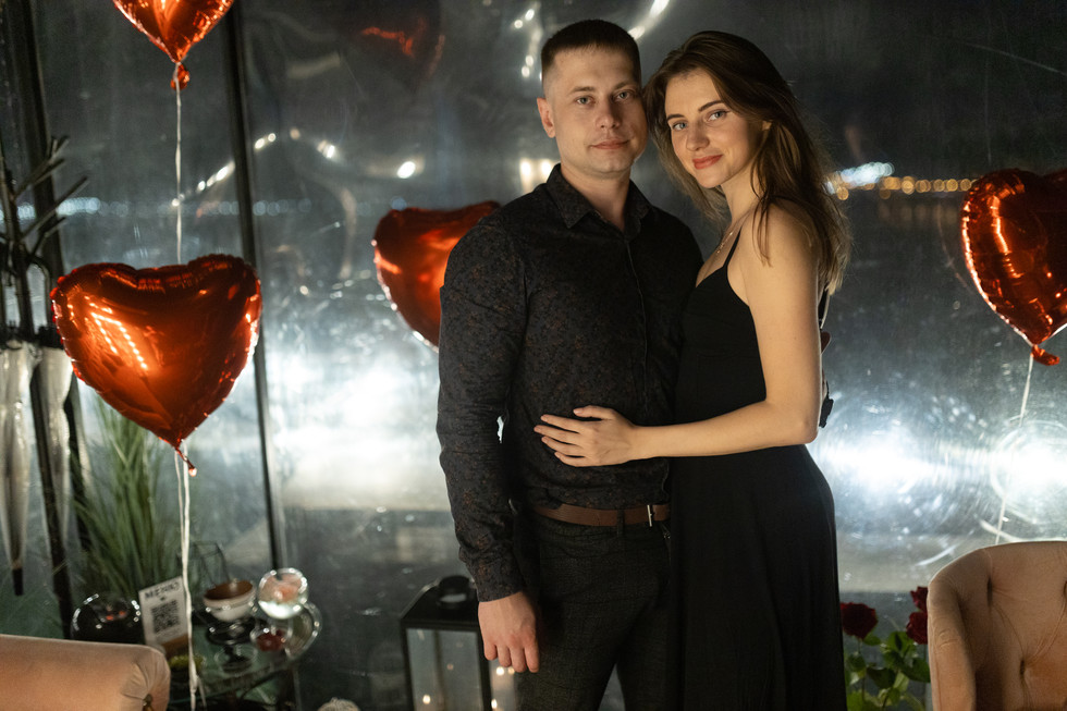 романтичний вечір на даху в Києві