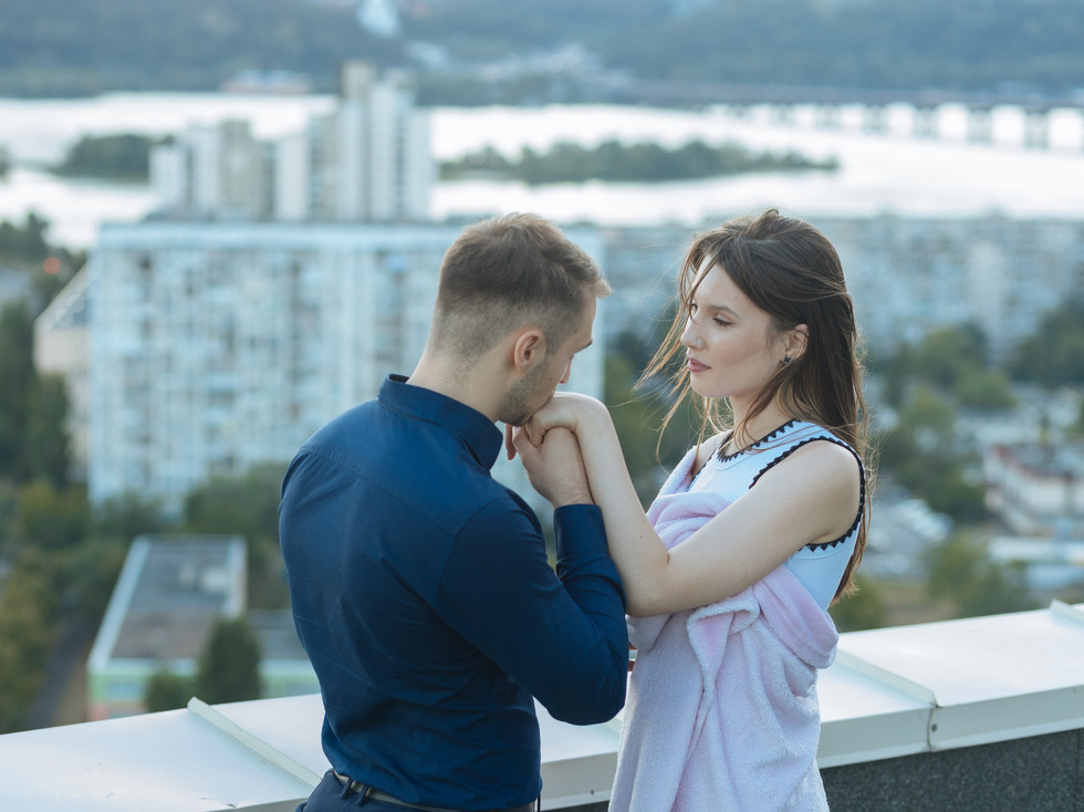 Вечір на даху в Києві