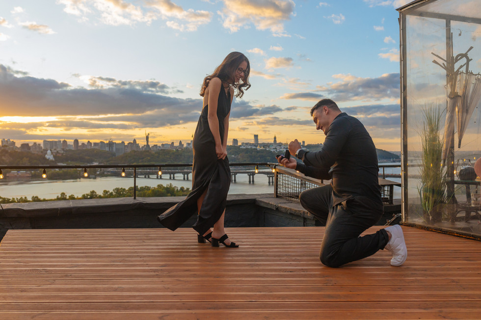 Освідчення на даху. Київ. романтик