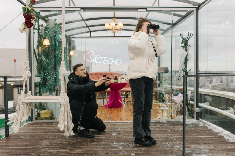 Освідчення на даху. Київ. романтик