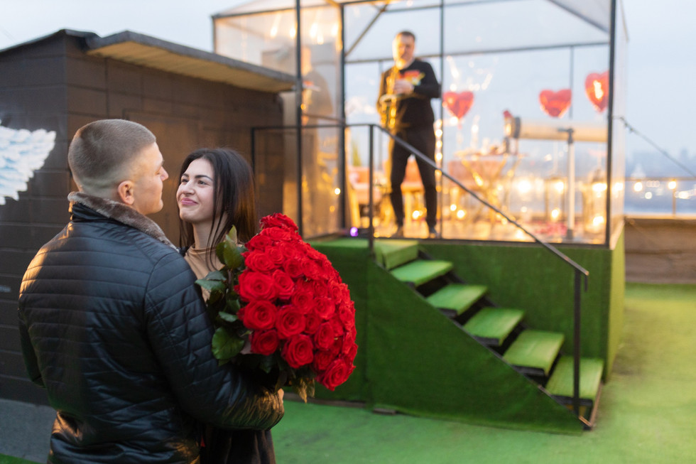 Освідчення на даху. Київ. романтик