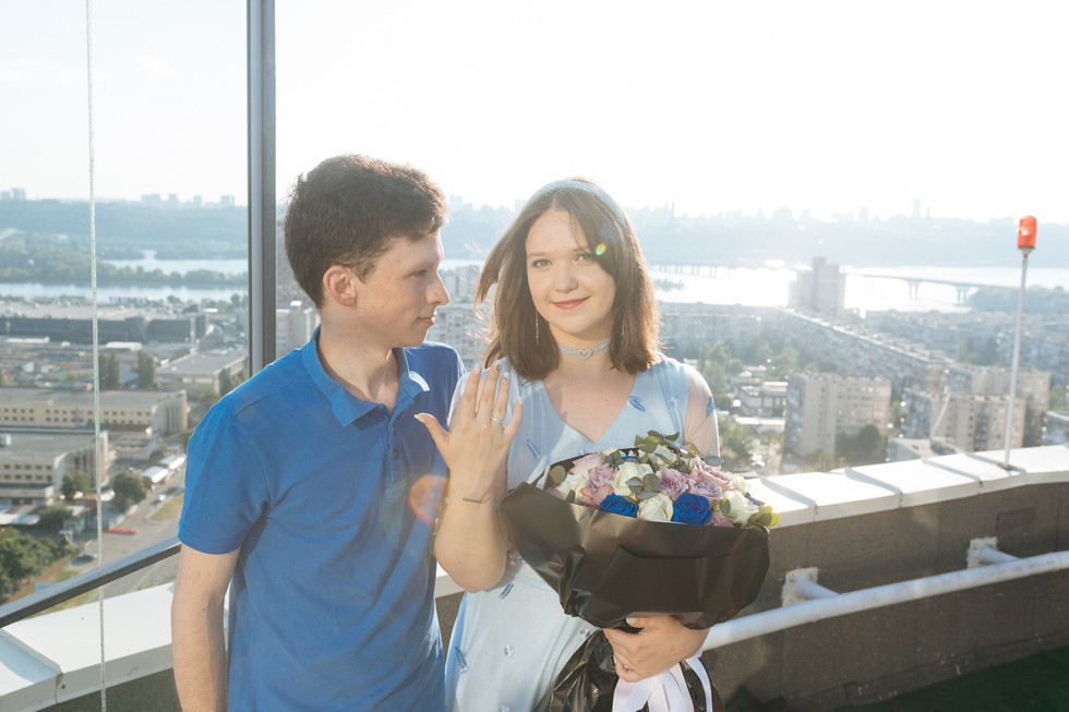 Освідчення на даху. Київ. романтик