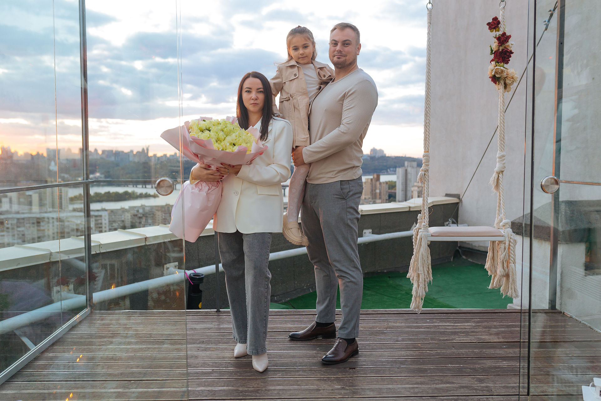 Вечір на даху в Києві