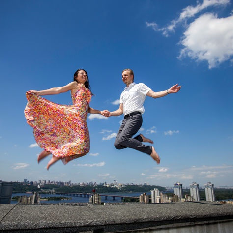 Романтическое  летнее настроение на крыше Альтечо в Киеве