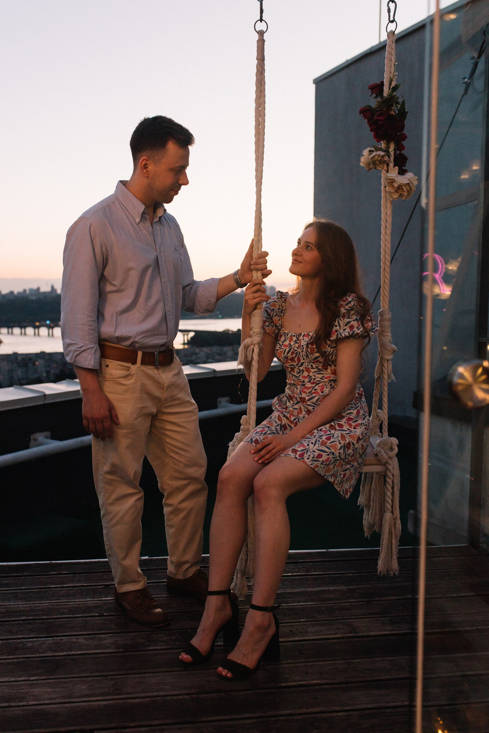 Вечір на даху в Києві