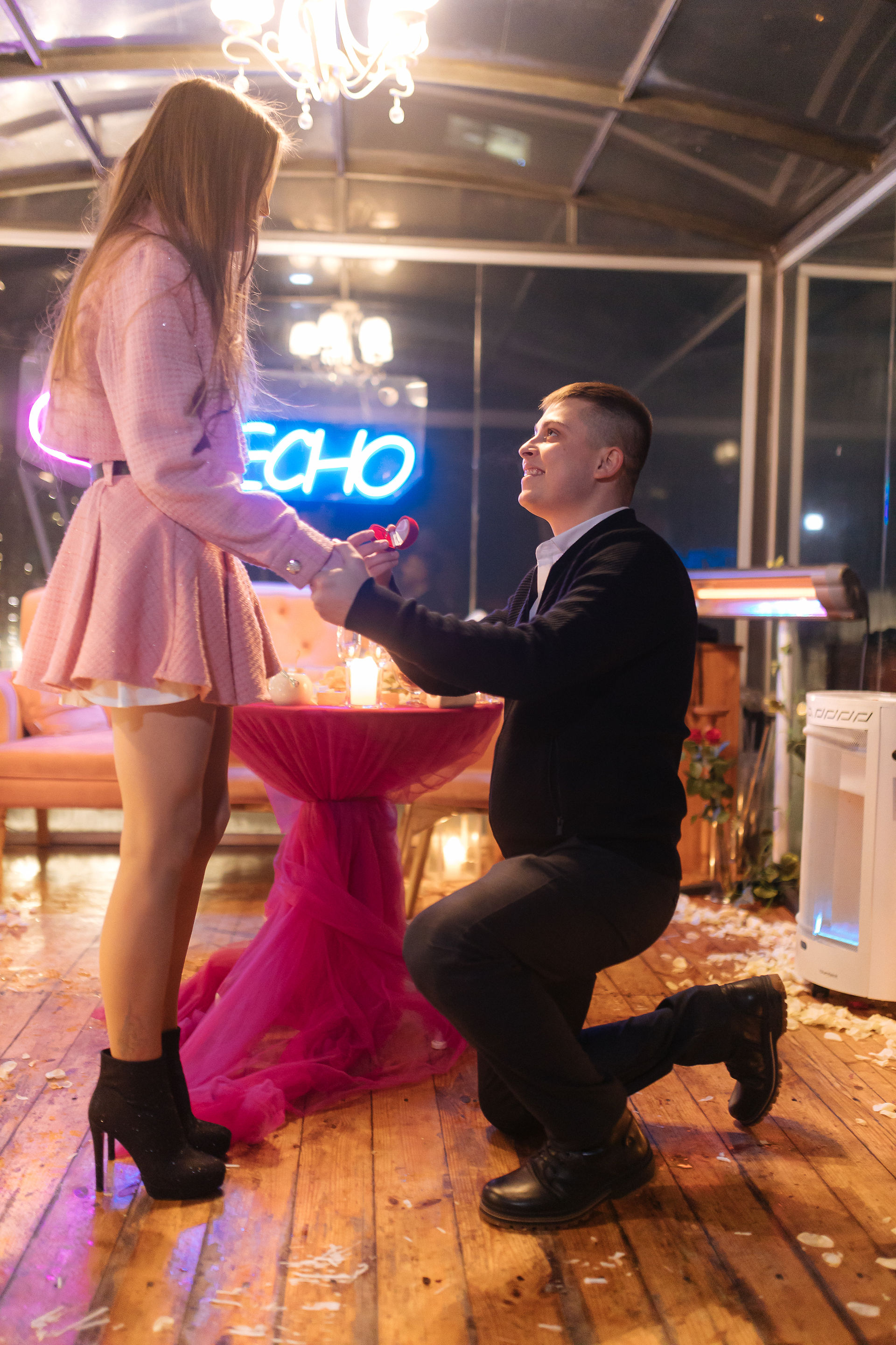 Освідчення на даху. Київ. романтик