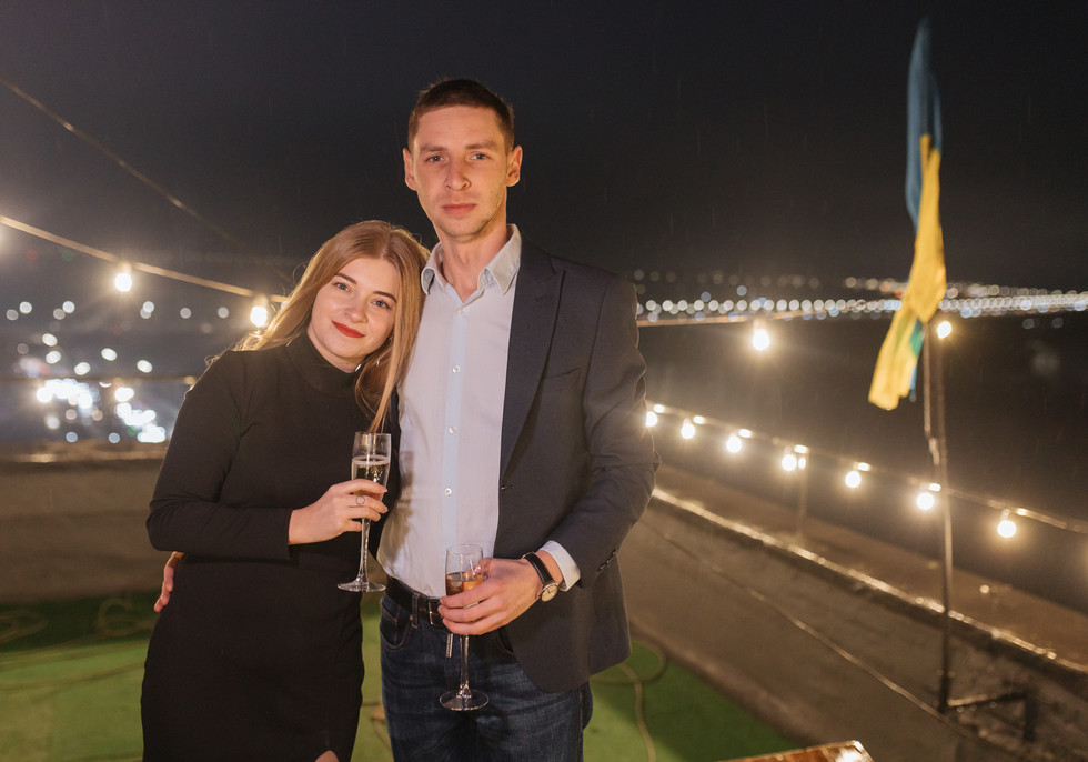 романтичний вечір на даху в Києві