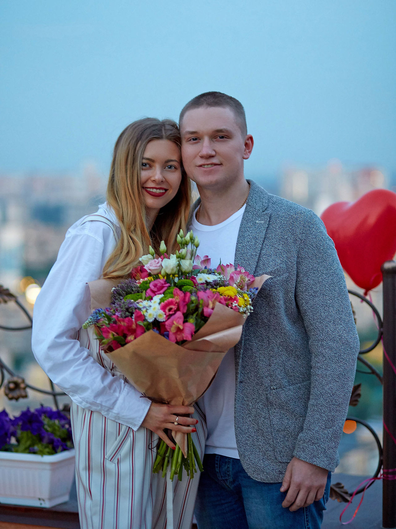 ужин на террасе, Киев