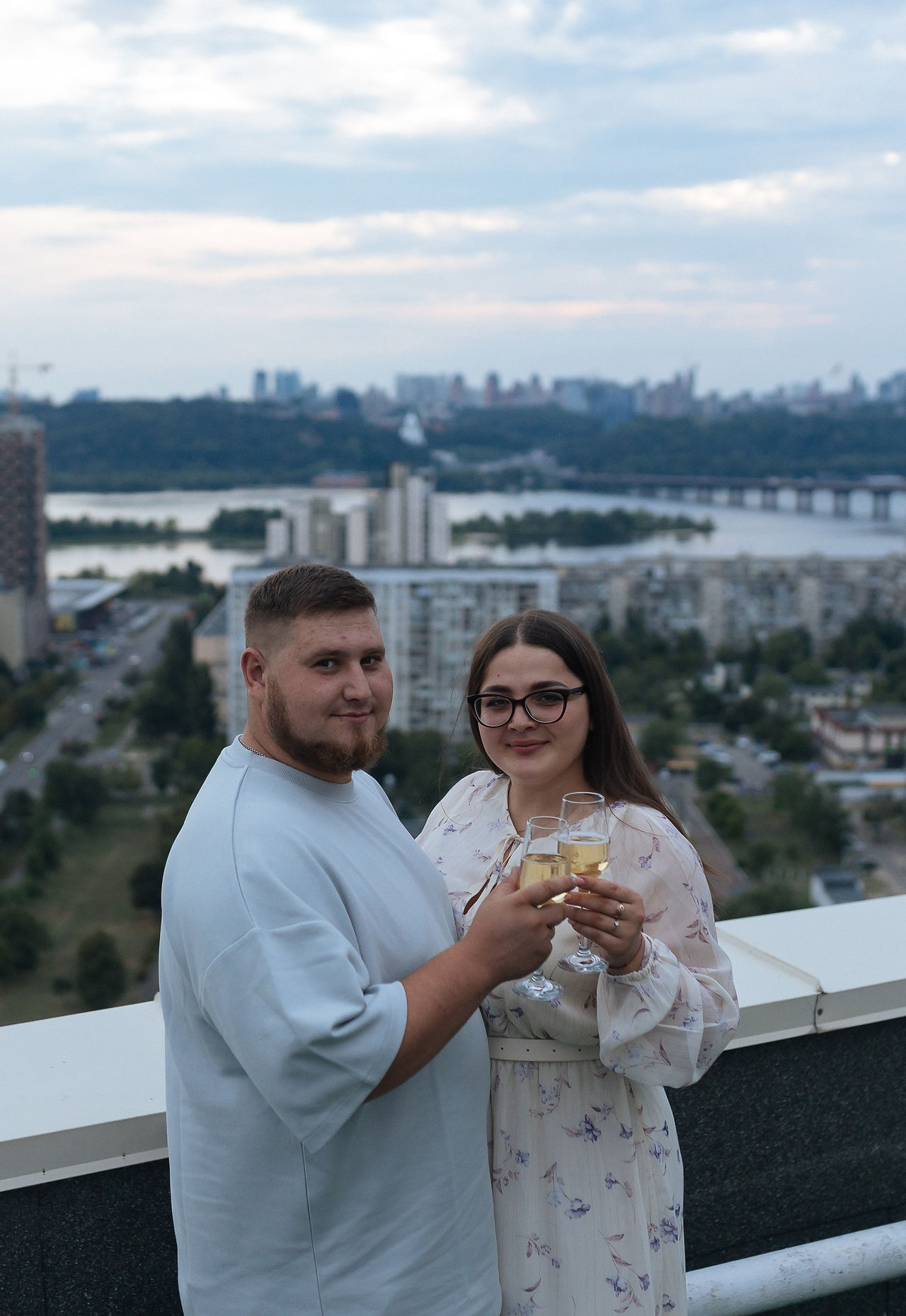 Вечір на даху в Києві