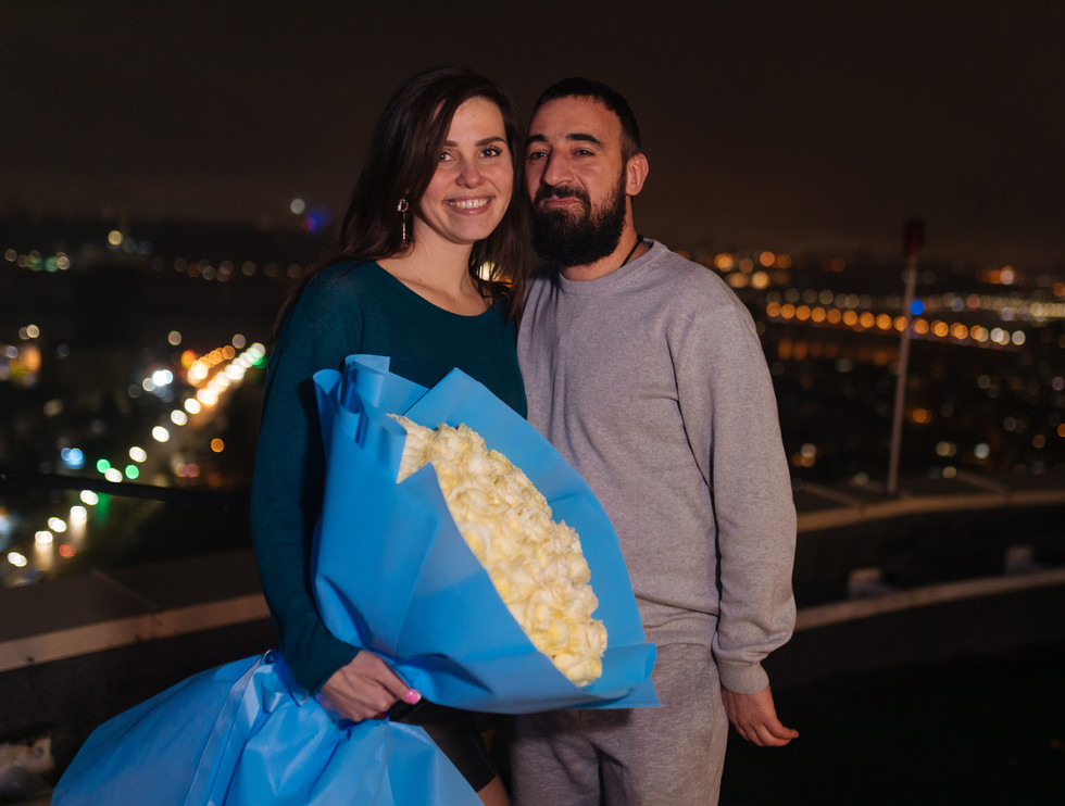 Вечір на даху в Києві