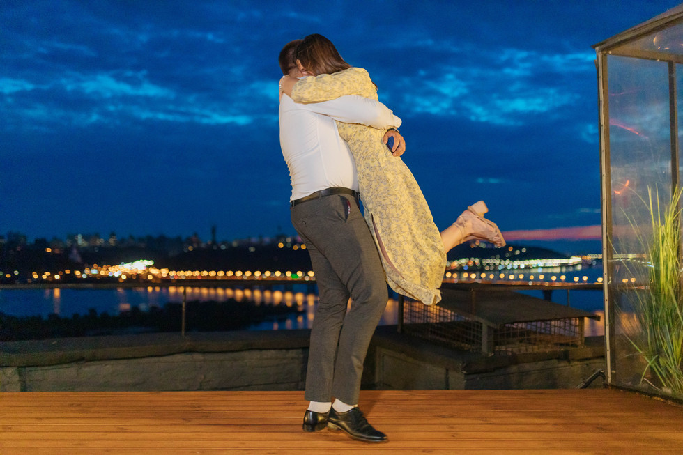 Освідчення на даху. Київ. романтик