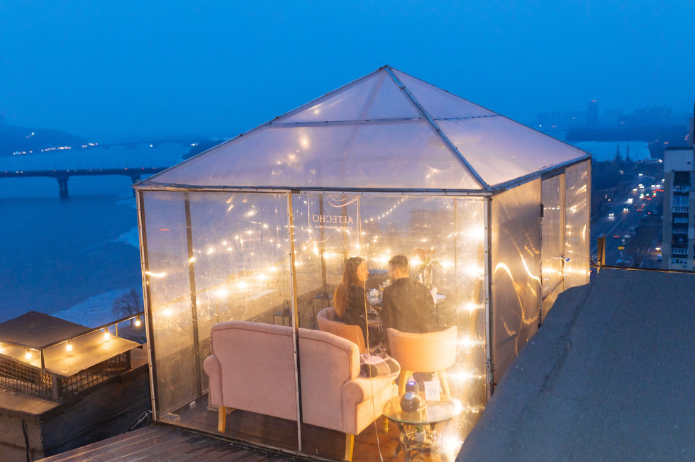 Вечір на даху. Київ. романтик