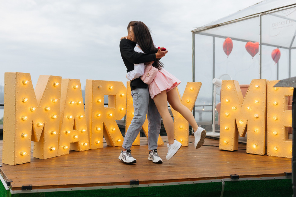 Освідчення на даху. Київ. Романтик