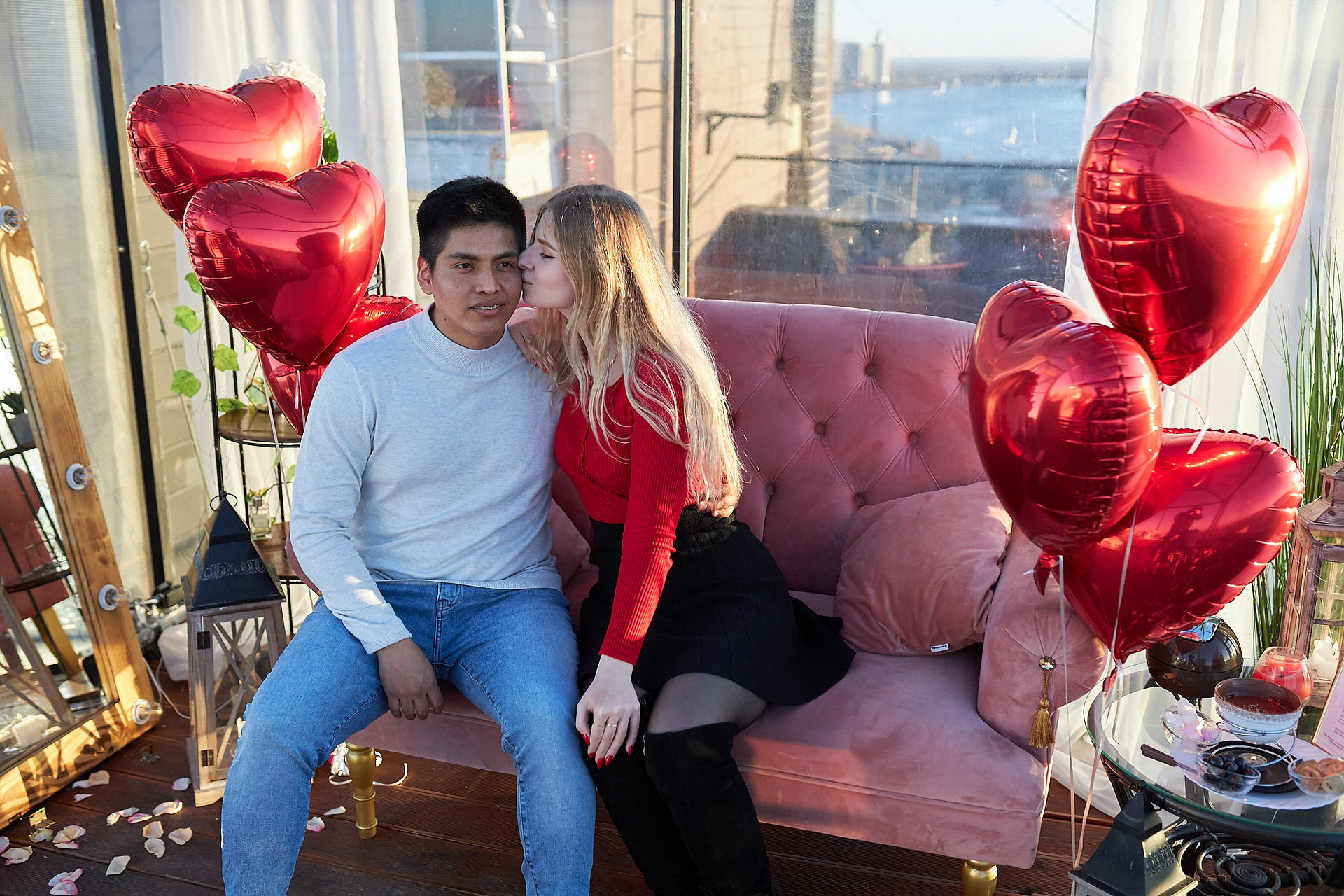ужин на крыше, Киев, romantic