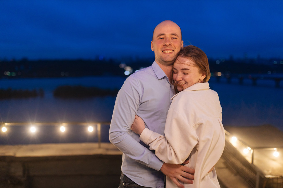 Освідчення на даху. Київ. романтик