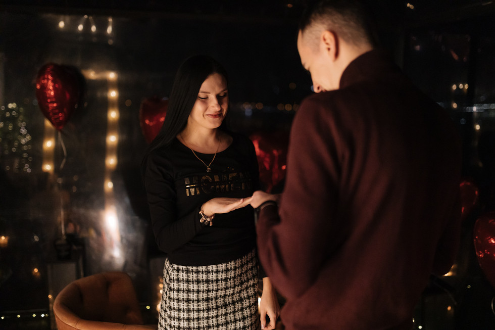 Освідчення на даху. Київ. романтик