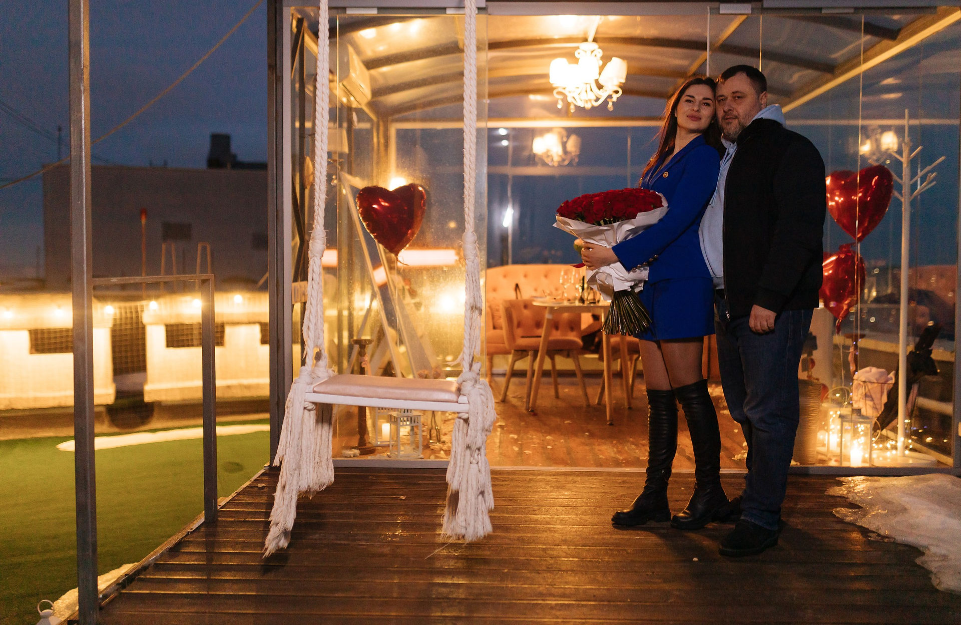 Вечір на даху. Київ. романтик