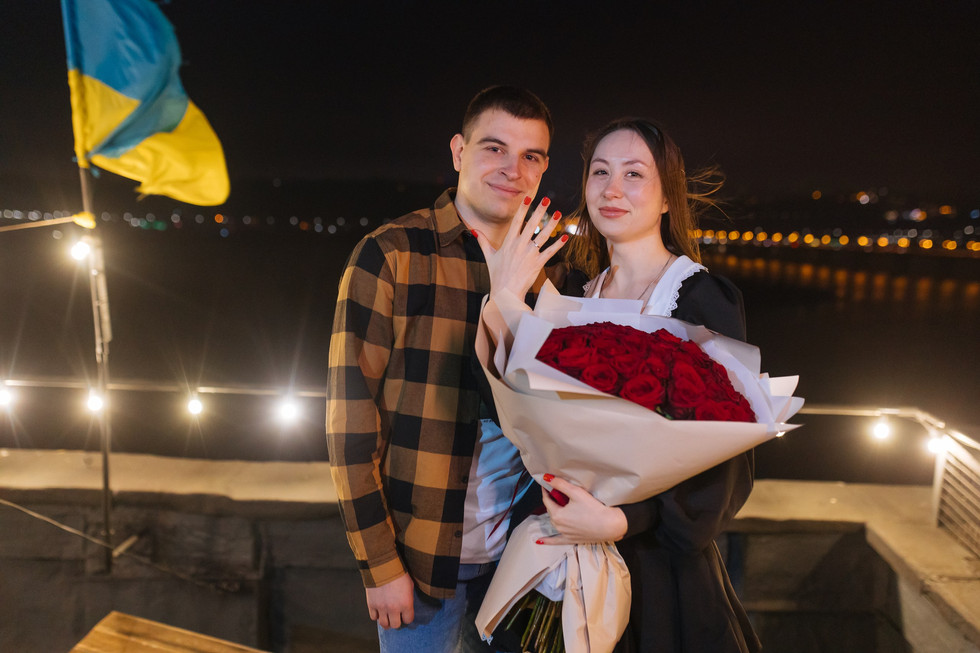 Освідчення на даху. Київ. романтик