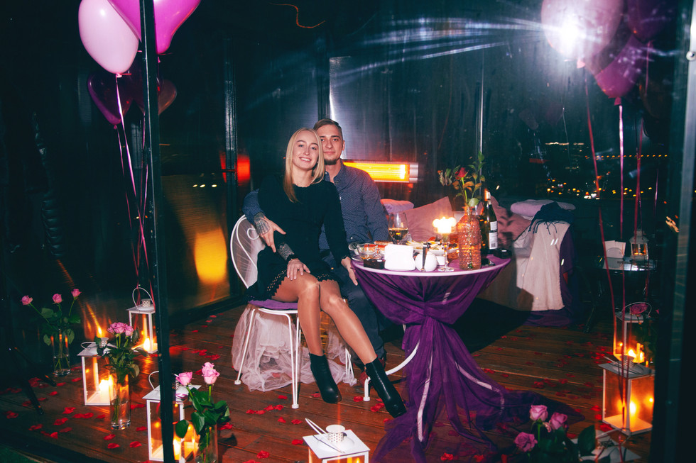 ужин на крыше. Киев