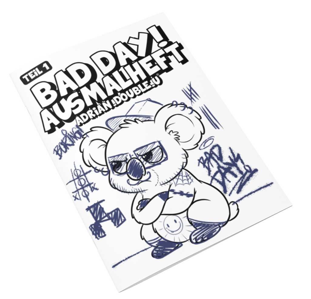 Ausmalheft - Bad day Teil 1